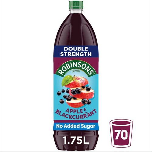 Robinsons Double Strength Apple & Blackcurrant No Added Sugar Squash 