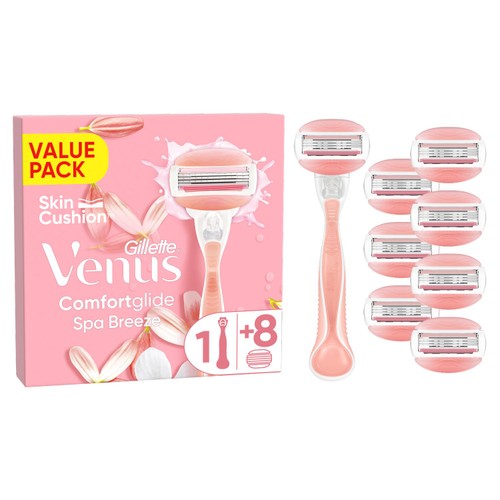Venus Spa Breeze Razor & 8 Blades Big Pack