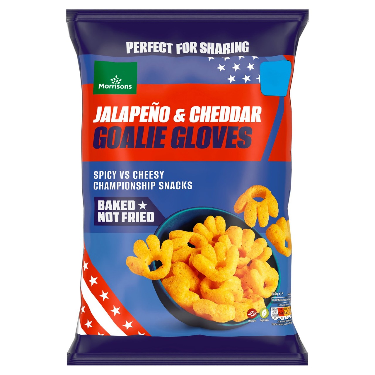 Morrisons Cheesy Jalapeno Goalie Gloves 140g