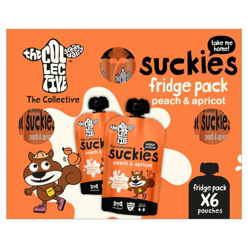 Collective Peach & Apricot Suckies Yogurt Pouches