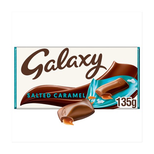 Galaxy Salted Caramel & Milk Chocolate Block Bar Vegetarian