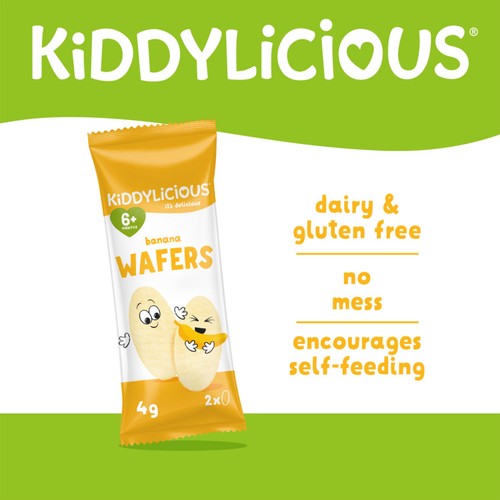 Kiddylicious Banana Maxi Wafers Baby Snacks