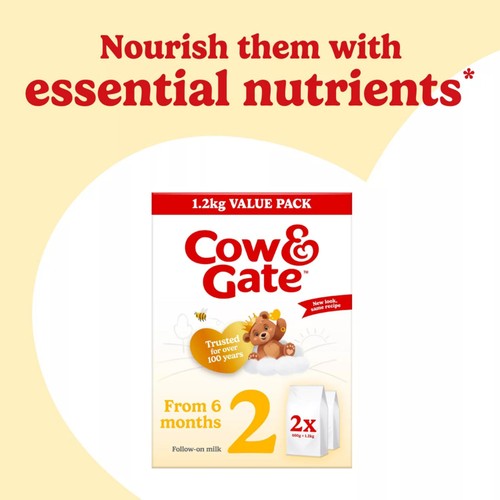 Cow & Gate 2 Follow On Baby Milk Formula Powder 6-12 Months Big Pack