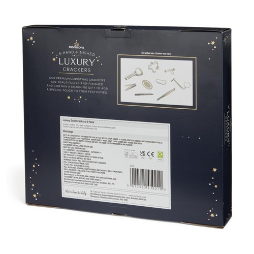 Morrisons Luxury Gold Crackers 