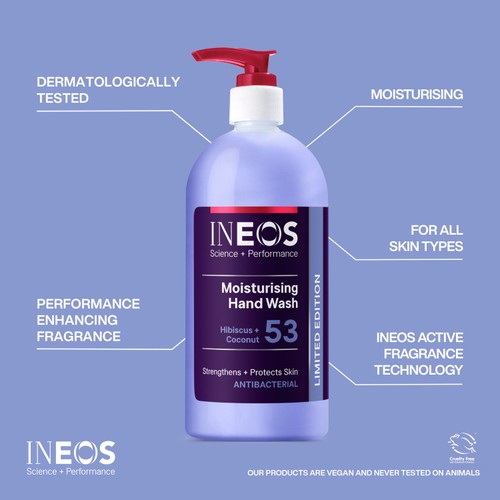 Ineos Moisturising Hand Wash Hibiscus & Coconut 