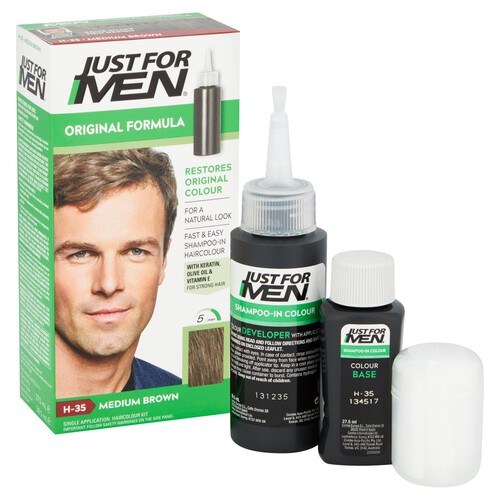 Just for Men for Natural Medium Brown Hair Colour