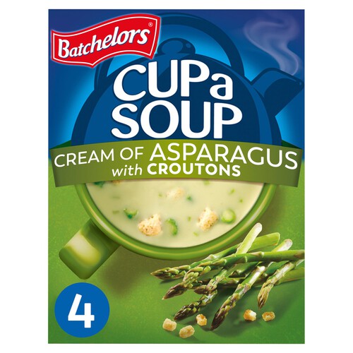 Batchelors Cup a Soup Cream of Asparagus with Croutons 4 Sachets