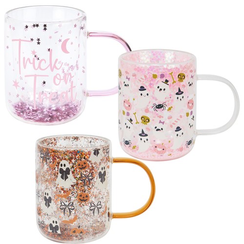 Morrisons Halloween Shaker Double Wall Mug Assorted