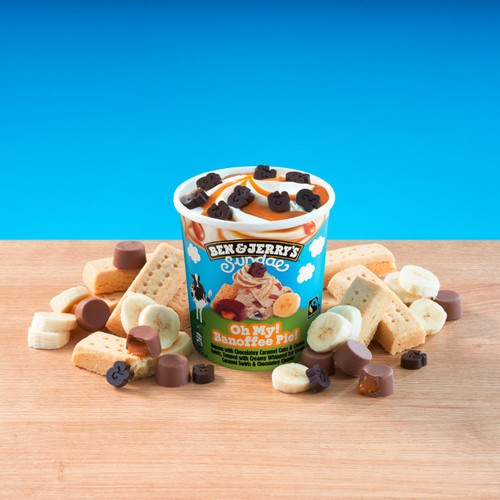 Ben & Jerry's Sundae Oh My Banoffee Pie Ice Cream Tub   427ml