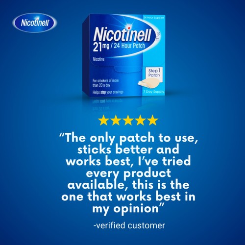 Nicotinell Nicotine Patches 21mg Stop Smoking Aid Step 1
