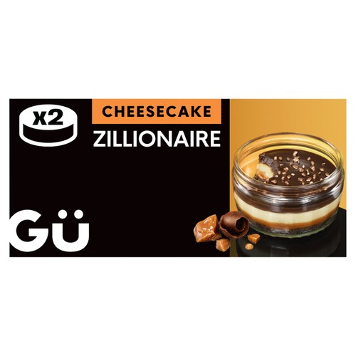 Gu Zillionaire Cheesecake Dessert 2x84.5g