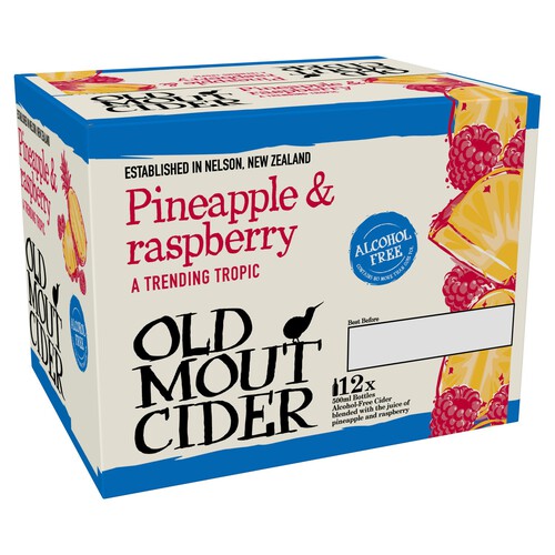 Old Mout Cider Pineapple & Raspberry Alcohol Free