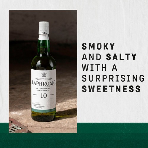 Laphroaig Islay Single Malt Scotch Whisky  - 10 Year Old 