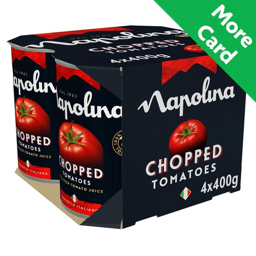 Napolina Chopped Tomatoes in a Rich Tomato Juice(4x400g)