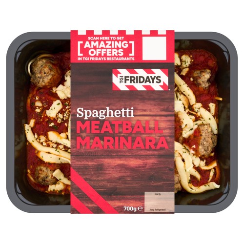 TGI Fridays Meatball Marinara Pasta 700g