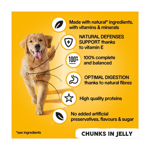 Pedigree Adult Wet Dog Food Tins Mixed in Jelly