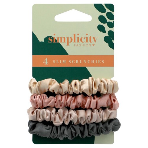 Simplicity Slim Satin Scrunchies