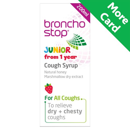 Bronchostop Junior From 1 Year Cough Syrup 200Ml