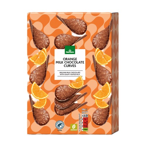 Morrisons Milk Chocolate Curves Orange 100g