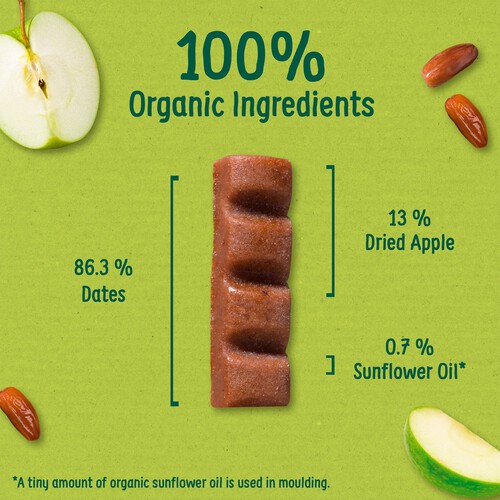 Organix Apple & Date Organic Fruit Snack Bars Multipack