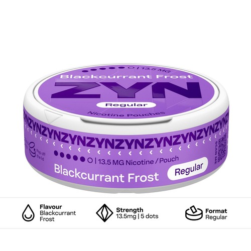 ZYN Blackcurrant Frost 13.5mg Nicotine Pouches
