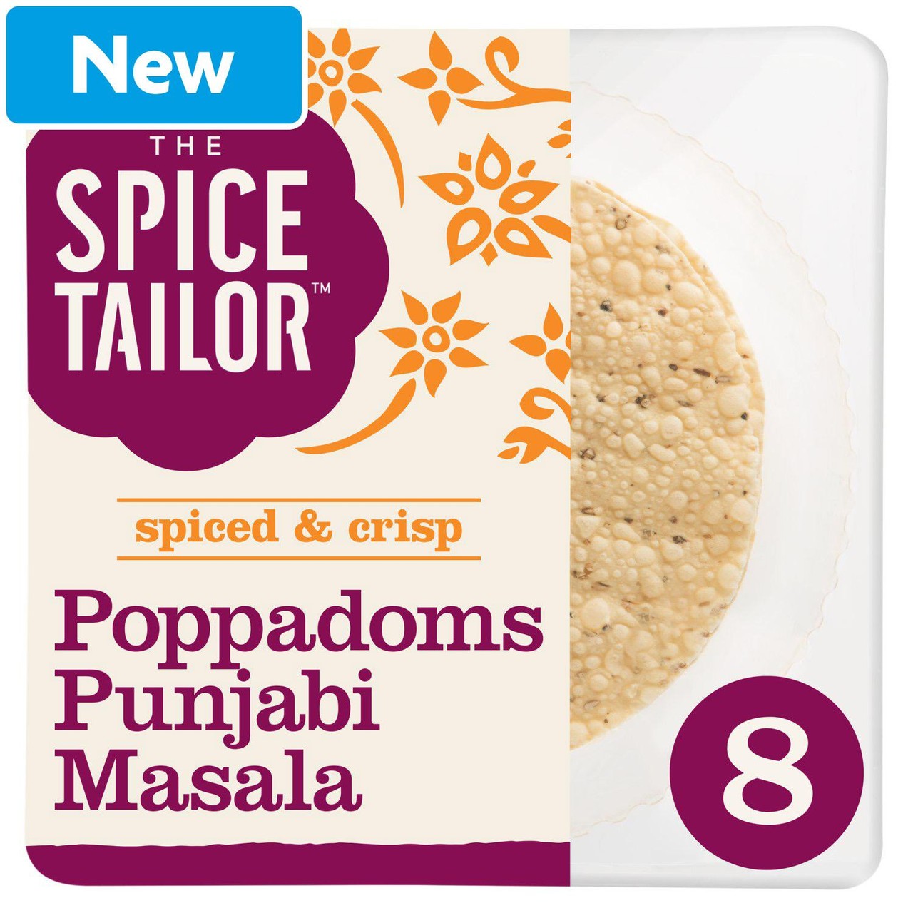 Spice Tailor 8 Punjabi Masala Poppadoms