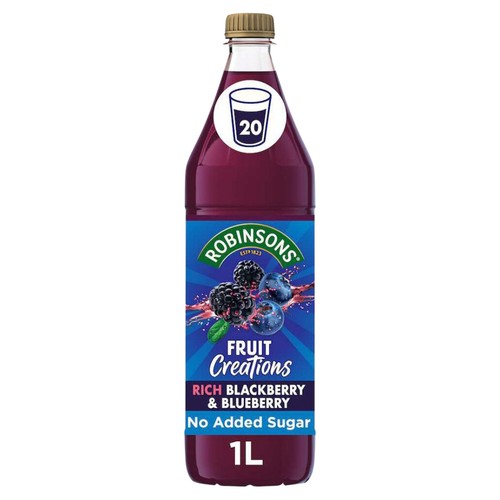 Robinsons Fruit Creations Blackberry & Blueberry Squash 