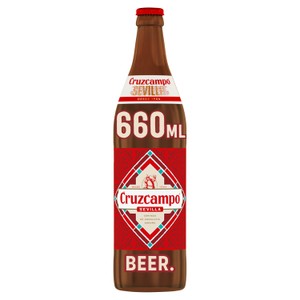 Cruzcampo Sevilla Lager Beer Bottle 660ml product image