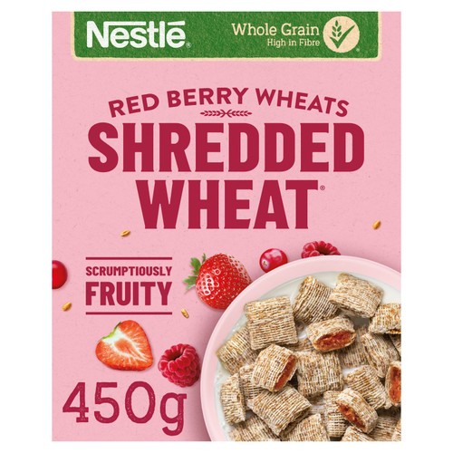 Nestle Shredded Wheat Red Berries and Vanilla Cereal 450g