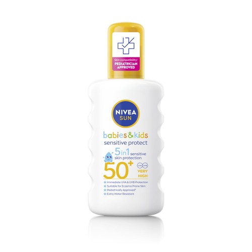 NIVEA SUN Kids & Babies Sensitive Protect Sun Cream Spray SPF50+ 