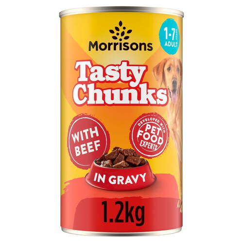 Morrisons Complete Dog Food Chunks In Gravy With Beef & Veg