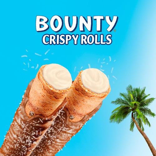 Bounty Milk Chocolate & Coconut Crispy Rolls Multipack 5 x 23.4g Bars
