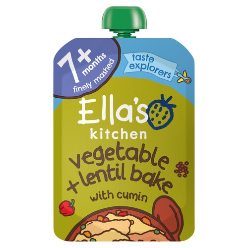 Ella's Kitchen Organic Vegetable and Lentil Bake 7+ Months 