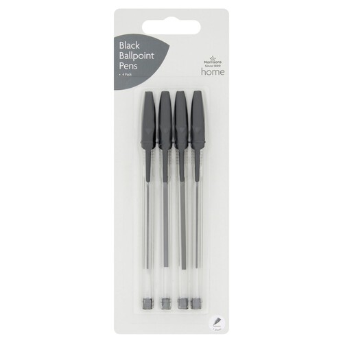  Morrisons Ballpoint Pens Black