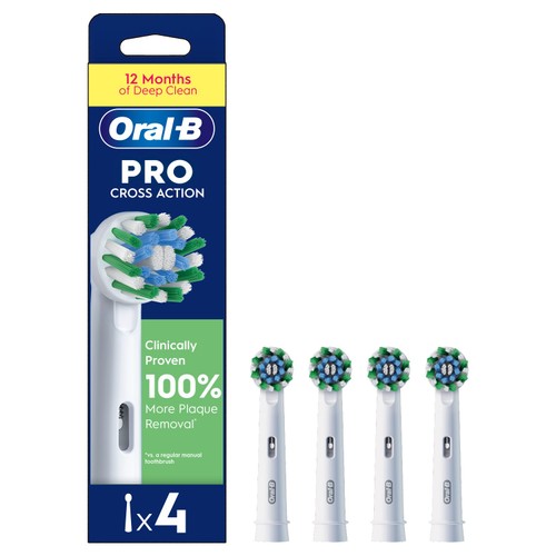 Oral-B Cross Action Replacement Electric Toothbrush Heads