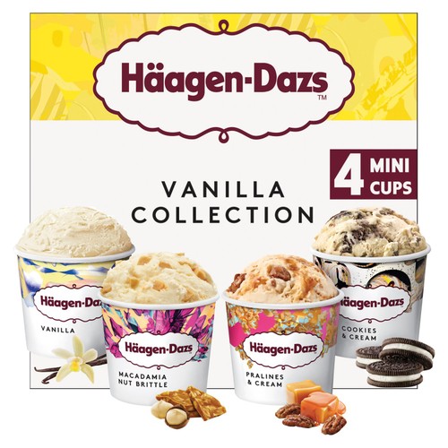 Haagen-Dazs Vanilla Collection Minicup Ice Creams