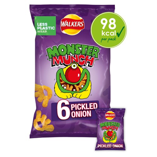 Walkers Monster Munch Pickled Onion Multipack Snacks