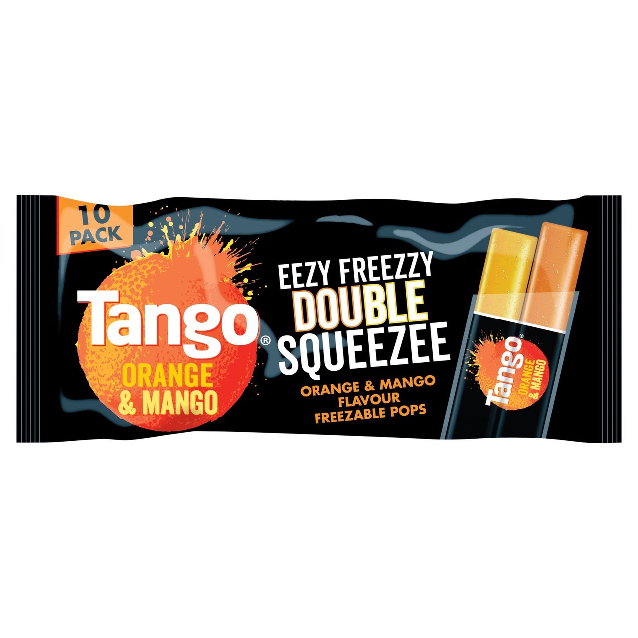 Tango Double Squeezee Orange & Mango Ice Pops 10x100g