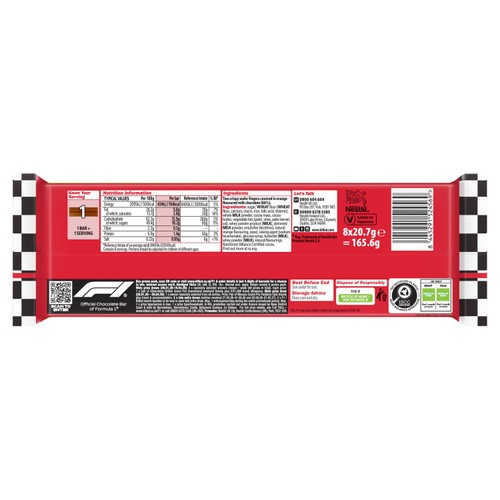 KitKat 2 Finger Orange Chocolate Biscuit Bar 8 Pack Multipack