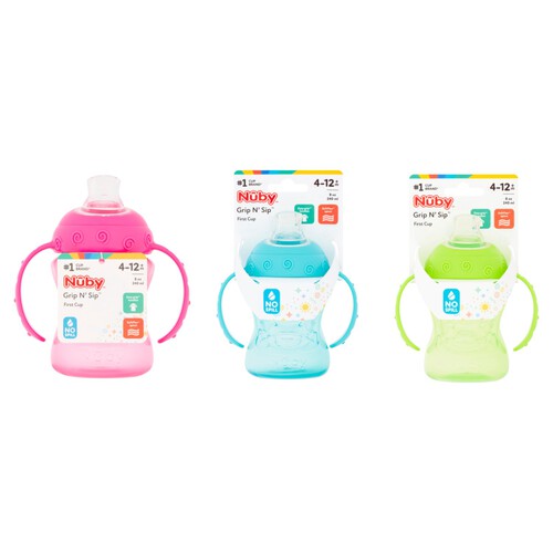  Nuby Sipeez First Cup Grip 'n' Sip 4-12M