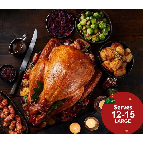 Morrisons Frozen Whole Basted Large Turkey With Giblets 5.3-6.99 Kg
