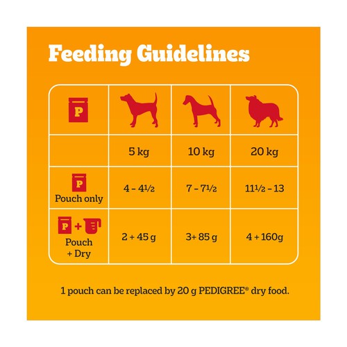 Pedigree Adult Wet Dog Food Pouches Mixed in Gravy 