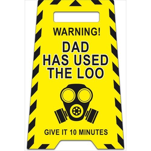 Warning! Dad Has Used The Loo Father's Day Card