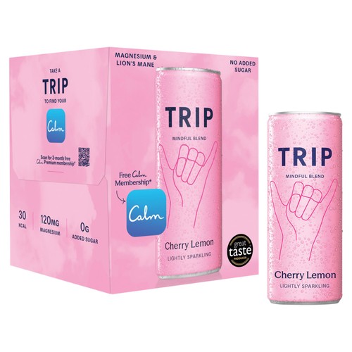 Trip Mindful Blend Cherry Lemon 4 x 250ml