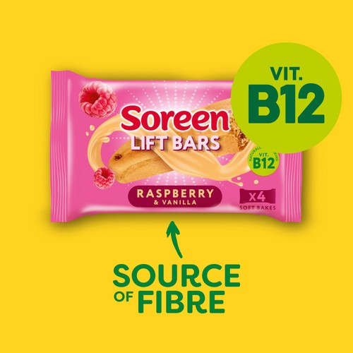 Soreen Lift Bars Raspberry & Vanilla