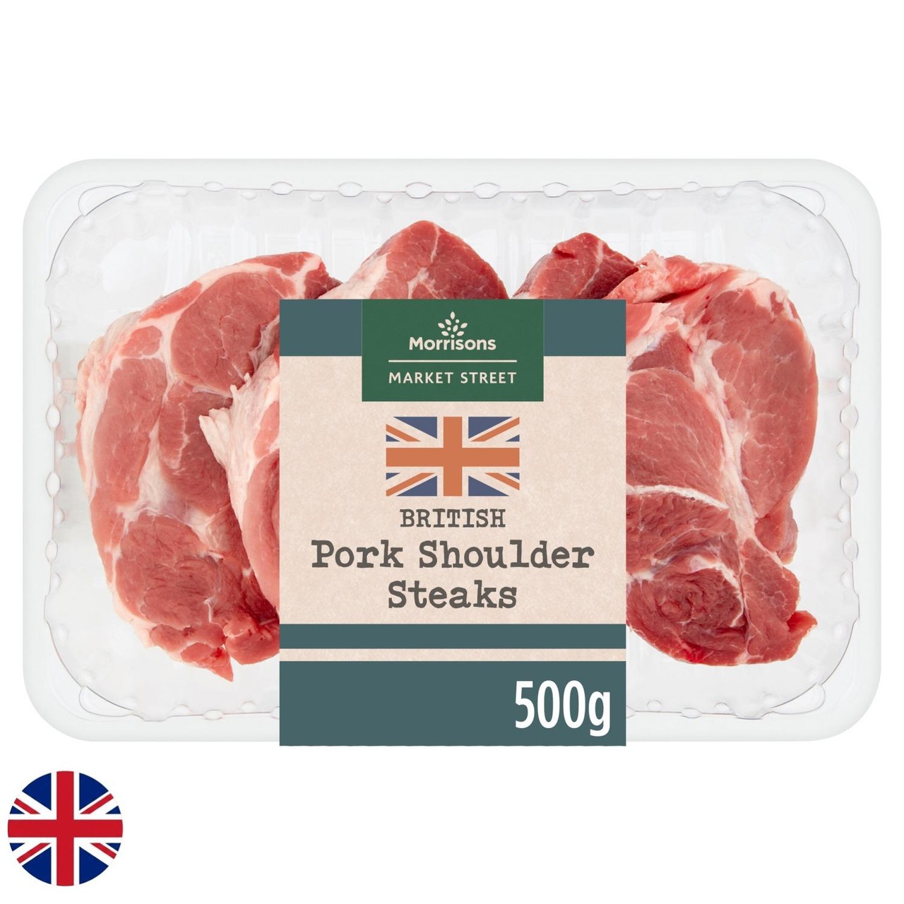 Morrisons British Pork Shoulder Steaks 500g