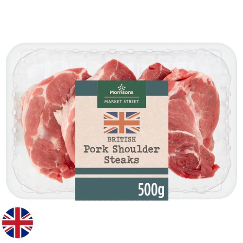 Morrisons the butcher s on market street british pork shoulder steaks