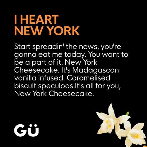Gu New York Cheesecake Dessert 2 x 70g