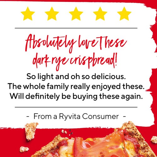 Ryvita Crispbread Dark Rye Crackers 