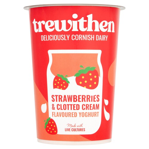 Trewithen Dairy Strawberries And Clotted Cream Flavoured Yoghurt 